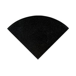Premium Black 9" Radius Cornershelf Polished Tile Trim